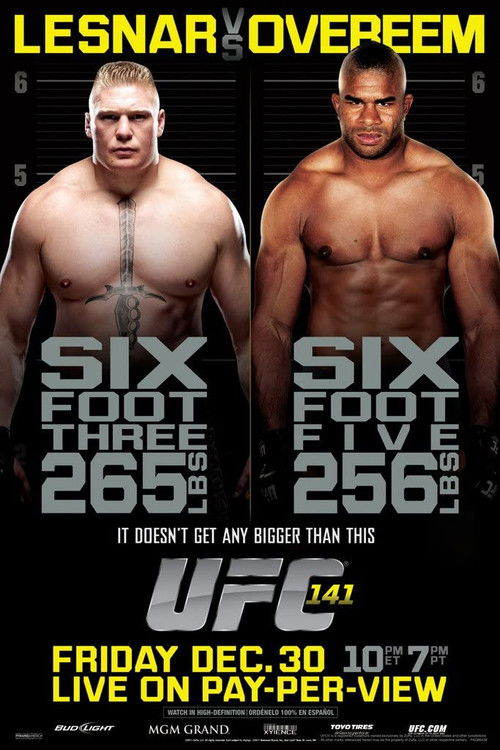 UFC 141: Lesnar vs. Overeem (2011) poster