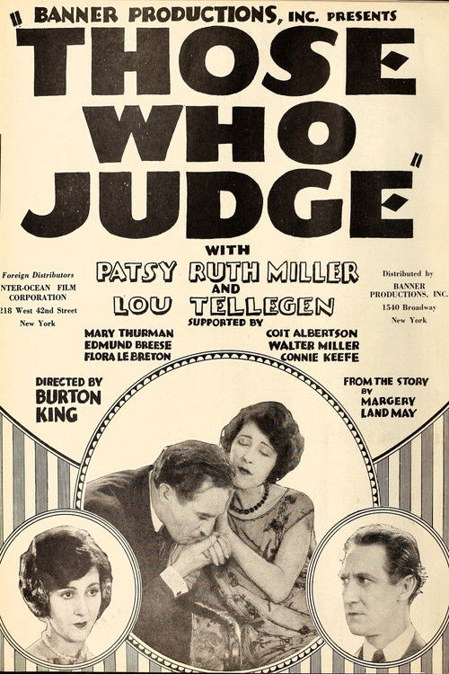 Those Who Judge (1924) poster