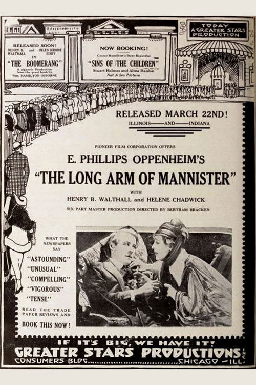 The Long Arm of Mannister (1919) poster