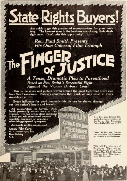 The Finger of Justice (1918) poster