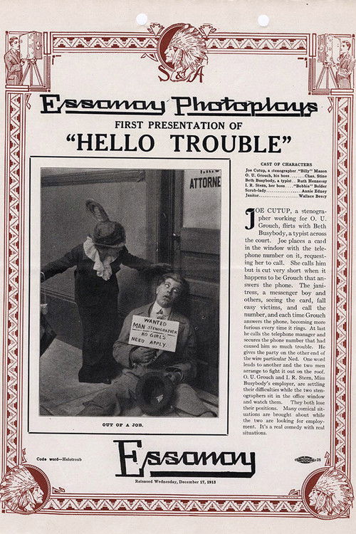 Hello, Trouble (1913) poster