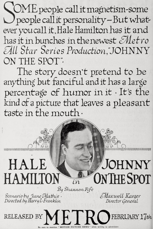 Johnny-on-the-Spot (1919) poster