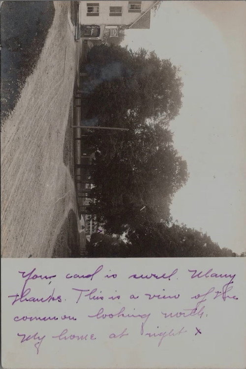 Postcard (one), September 25 - This is a view of the common looking north... (2020) poster