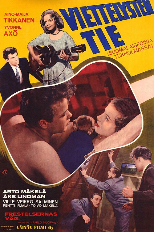 Viettelysten tie (1955) poster