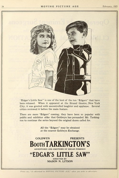 Edgar's Little Saw (1920) poster
