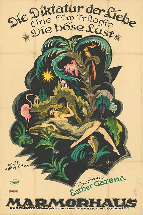 Die Diktatur der Liebe. 1. Die böse Lust (1921) poster