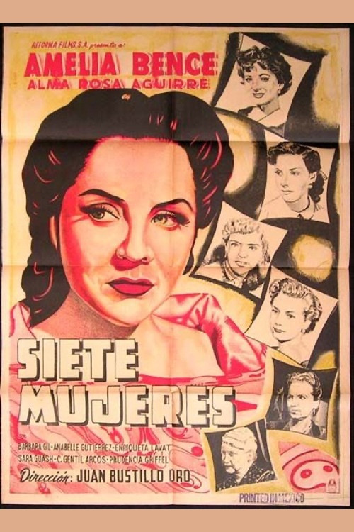 Siete mujeres (1953) poster
