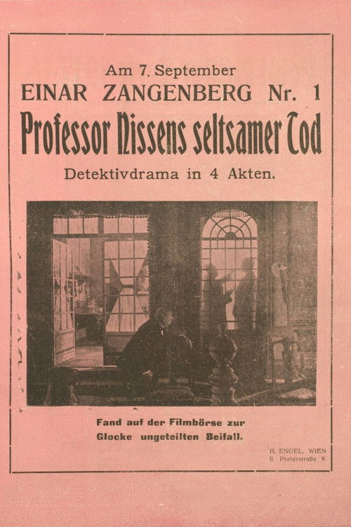 Professor Nissens seltsamer Tod (1917) poster
