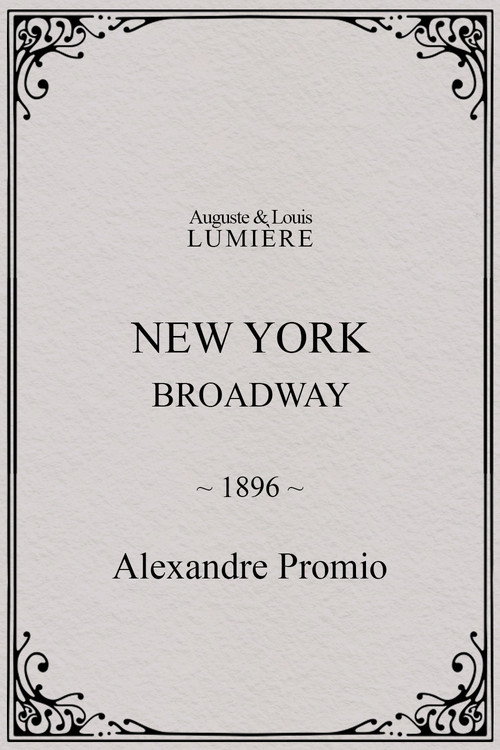 New York, Broadway (1896) poster