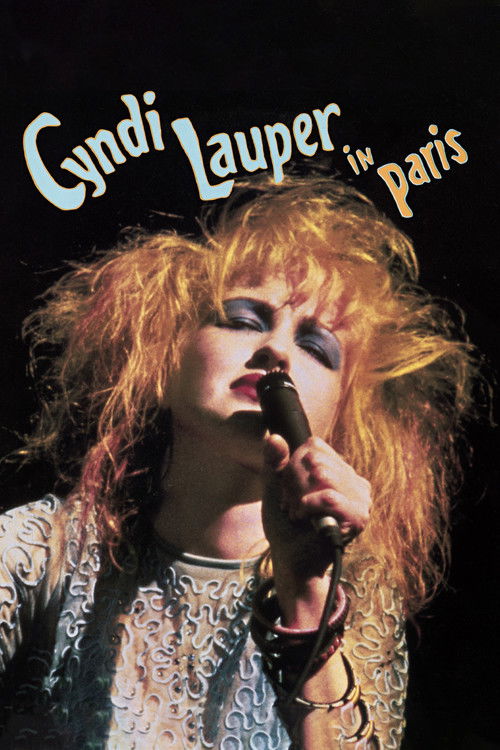 Cyndi Lauper -  Live in Paris (1987) poster