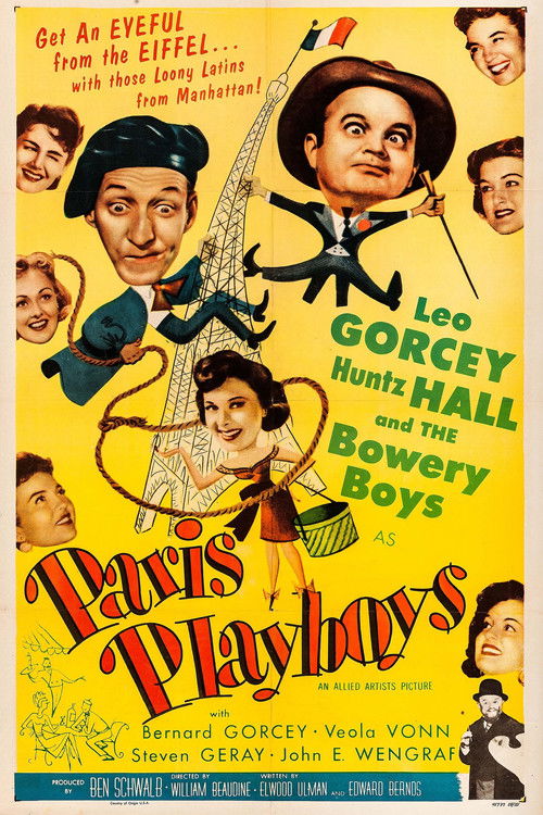 Paris Playboys (1954) poster