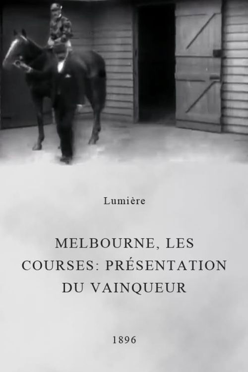 Melbourne, les courses : présentation du vainqueur (1896) poster