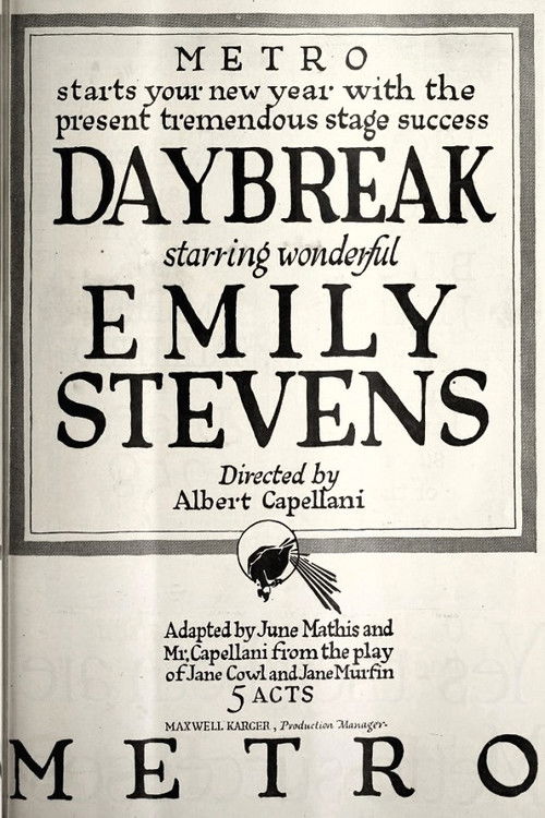 Daybreak (1918) poster