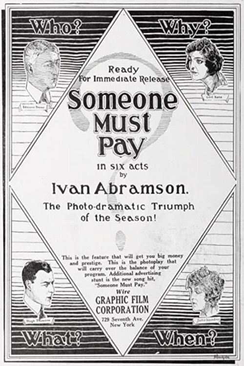 Someone Must Pay (1919) poster