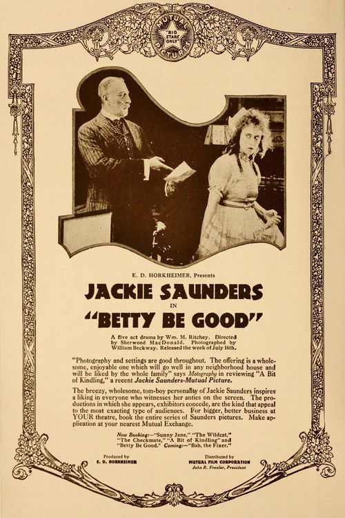 Betty Be Good (1917) poster