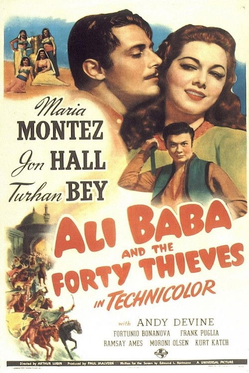 Alibaba and 40 Thieves (1954) poster