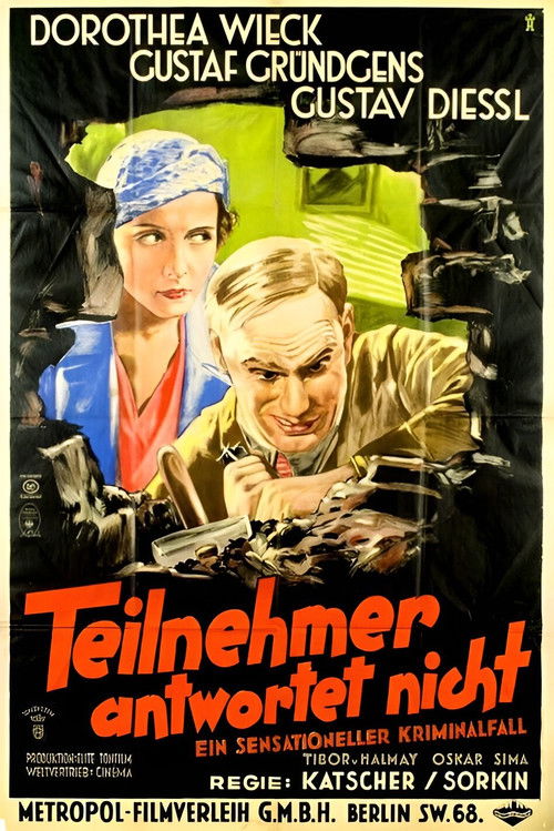 Teilnehmer antwortet nicht (1932) poster
