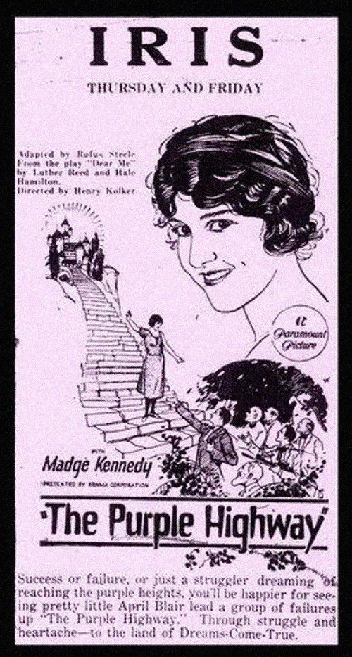 The Purple Highway (1923) poster