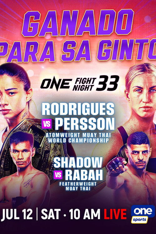 ONE Fight Night 33: Rodrigues vs. Persson (2025) poster