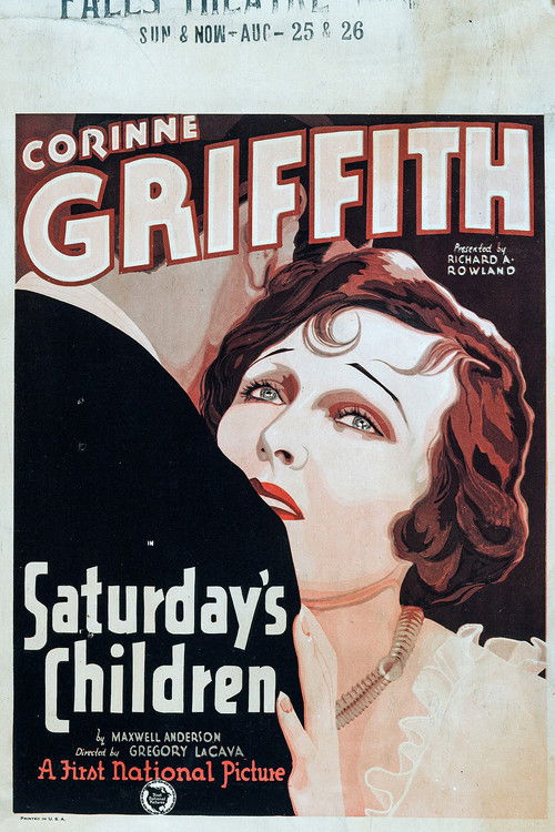 Saturday's Children (1929) poster
