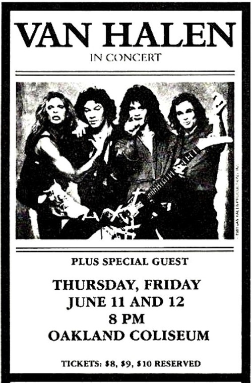 Van Halen: Oakland, CA @ Oakland Arena 1981 (1981) poster