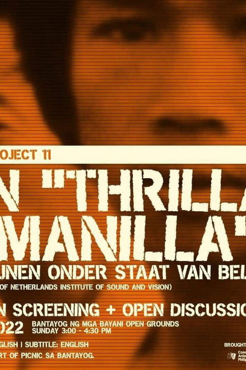 Een Thrilla in Manila: De Filipijnen Onder Staat Van Beleg (1975) poster