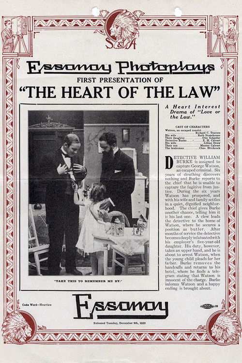 The Heart of the Law (1913) poster