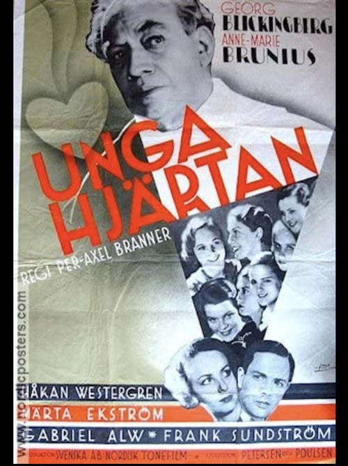 Unga hjärtan (1934) poster