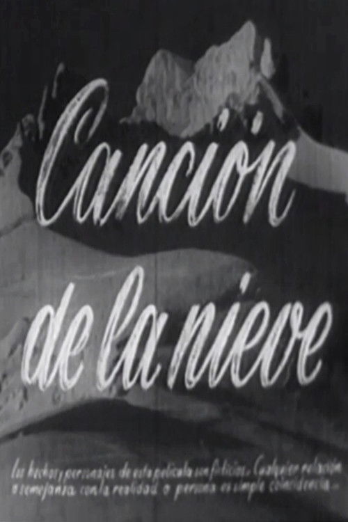 Snow song (1954) poster