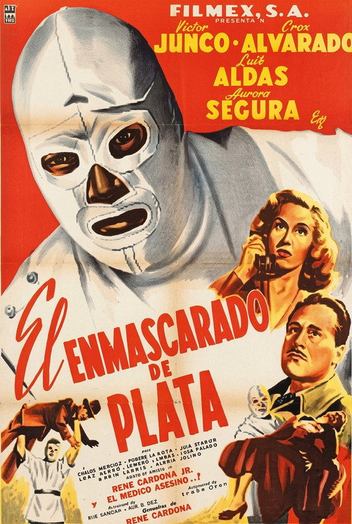 El enmascarado de plata (1954) poster