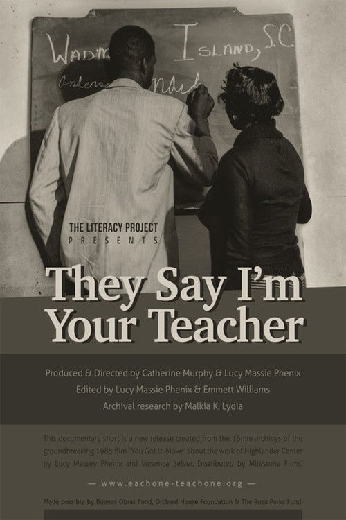 They Say I'm Your Teacher (2019) poster