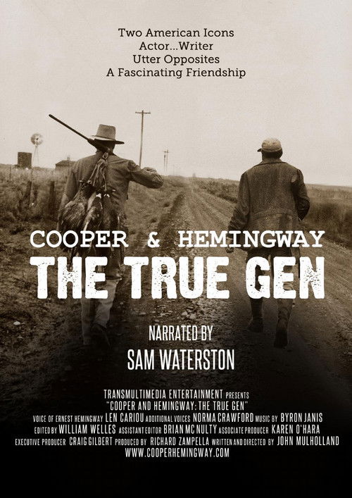 Cooper and Hemingway: The True Gen (2013) poster