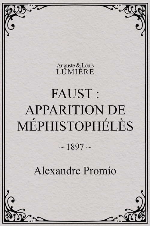 Faust : apparition de Méphistophélès (1897) poster