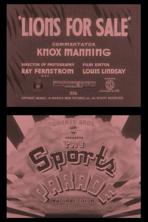 Lions for Sale (1941) poster