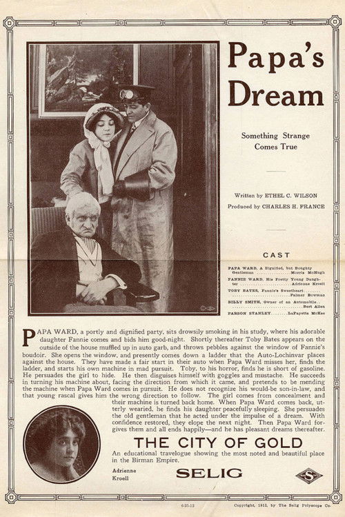 Papa's Dream (1913) poster