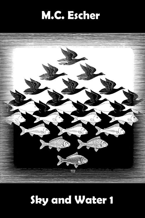 M.C. Escher: Sky and Water 1 (1998) poster