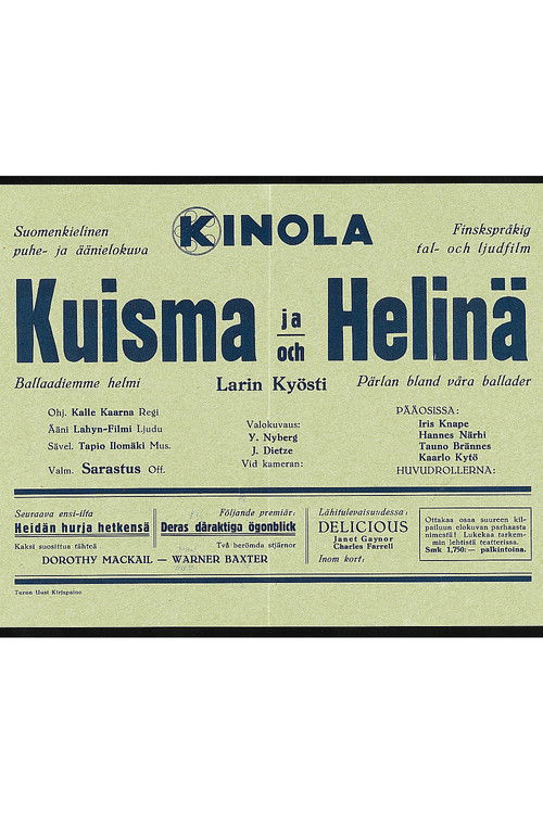 Kuisma ja Helinä (1932) poster