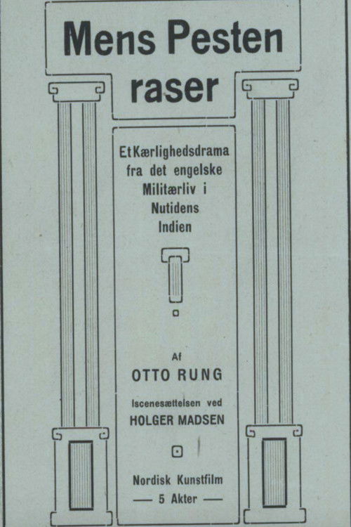 Mens Pesten raser (1913) poster