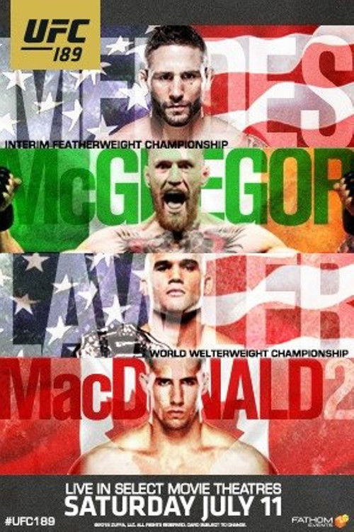UFC 189: Mendes vs. McGregor (2015) poster
