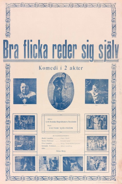 Bra flicka reder sig själv (1914) poster