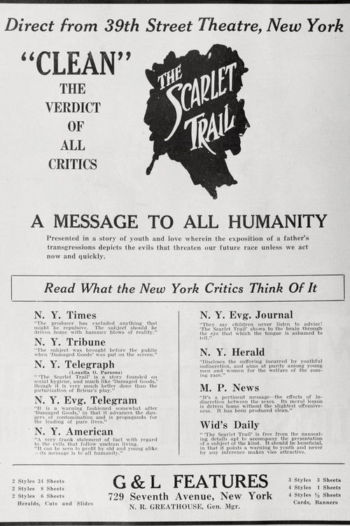 The Scarlet Trail (1918) poster