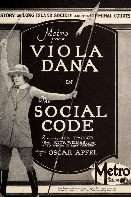 The Social Code (1923) poster