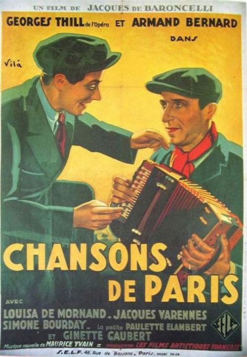 Chansons de Paris (1934) poster