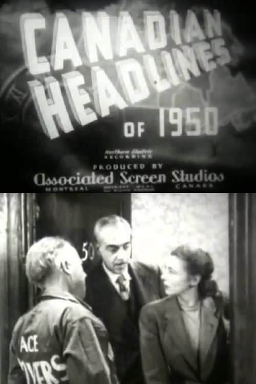 Canadian Headlines of 1950 poster