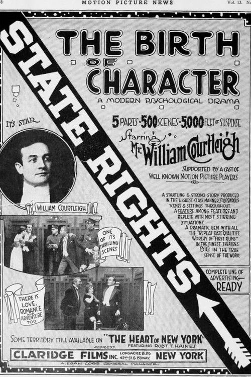 The Birth of Character (1916) poster