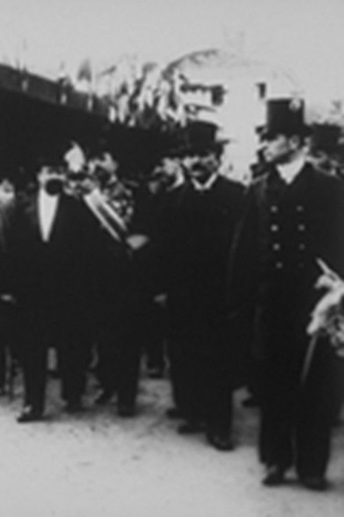 Le président après l’inauguration du monument de Paul Baudry (1897) poster