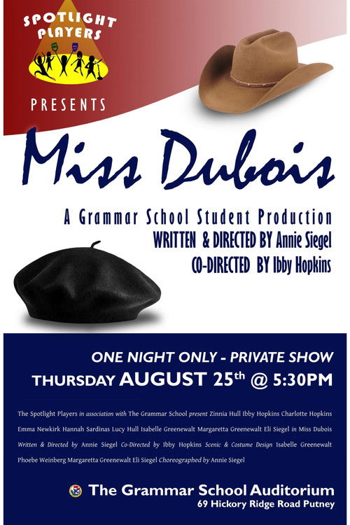 Miss Dubois poster