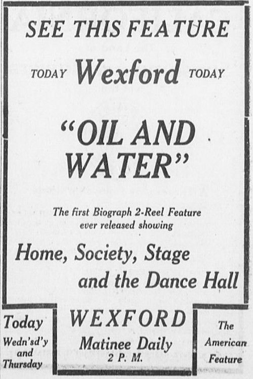 Oil and Water (1913) poster