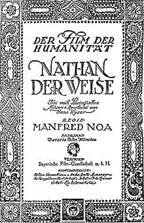 Nathan der Weise (1922) poster