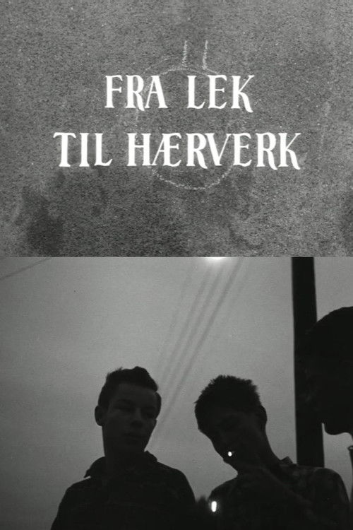 Oslofilm: Fra lek til hærverk (1958) poster